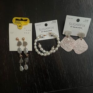 New Set of 3 Earrings